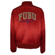 FUBU - Varsity 05 Sport Spell-Out Satin Jacket 1990s 3X-Large Vintage Retro