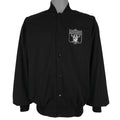 NFL (Auburn) - Los Angeles Raiders Embroidered Button-Up Jacket 1990s X-Large Vintage Retro Football
