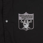 NFL (Auburn) - Los Angeles Raiders Embroidered Button-Up Jacket 1990s X-Large Vintage Retro Football