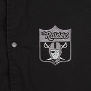 NFL (Auburn) - Los Angeles Raiders Embroidered Button-Up Jacket 1990s X-Large Vintage Retro Football