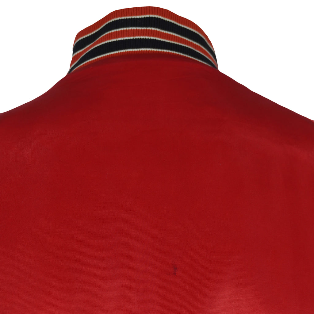 NHL (Chalk Line) - Chicago Blackhawks Satin Puffer Jacket 1990s X-Large Vintage Retro Hockey