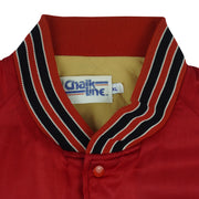 NHL (Chalk Line) - Chicago Blackhawks Satin Puffer Jacket 1990s X-Large Vintage Retro Hockey