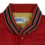 NHL (Chalk Line) - Chicago Blackhawks Satin Puffer Jacket 1990s X-Large Vintage Retro Hockey