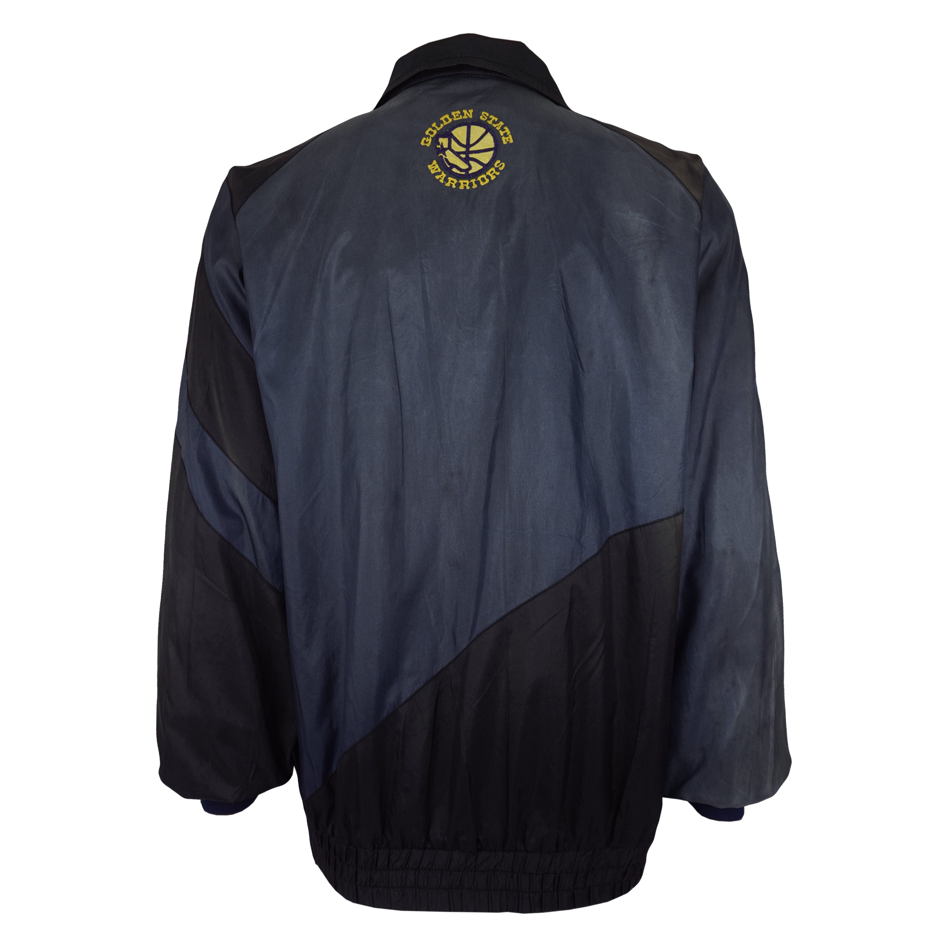 NBA (Pro Player) - Golden State Warriors Zip-Up Windbreaker 1990s Medium Vintage Retro Basketball