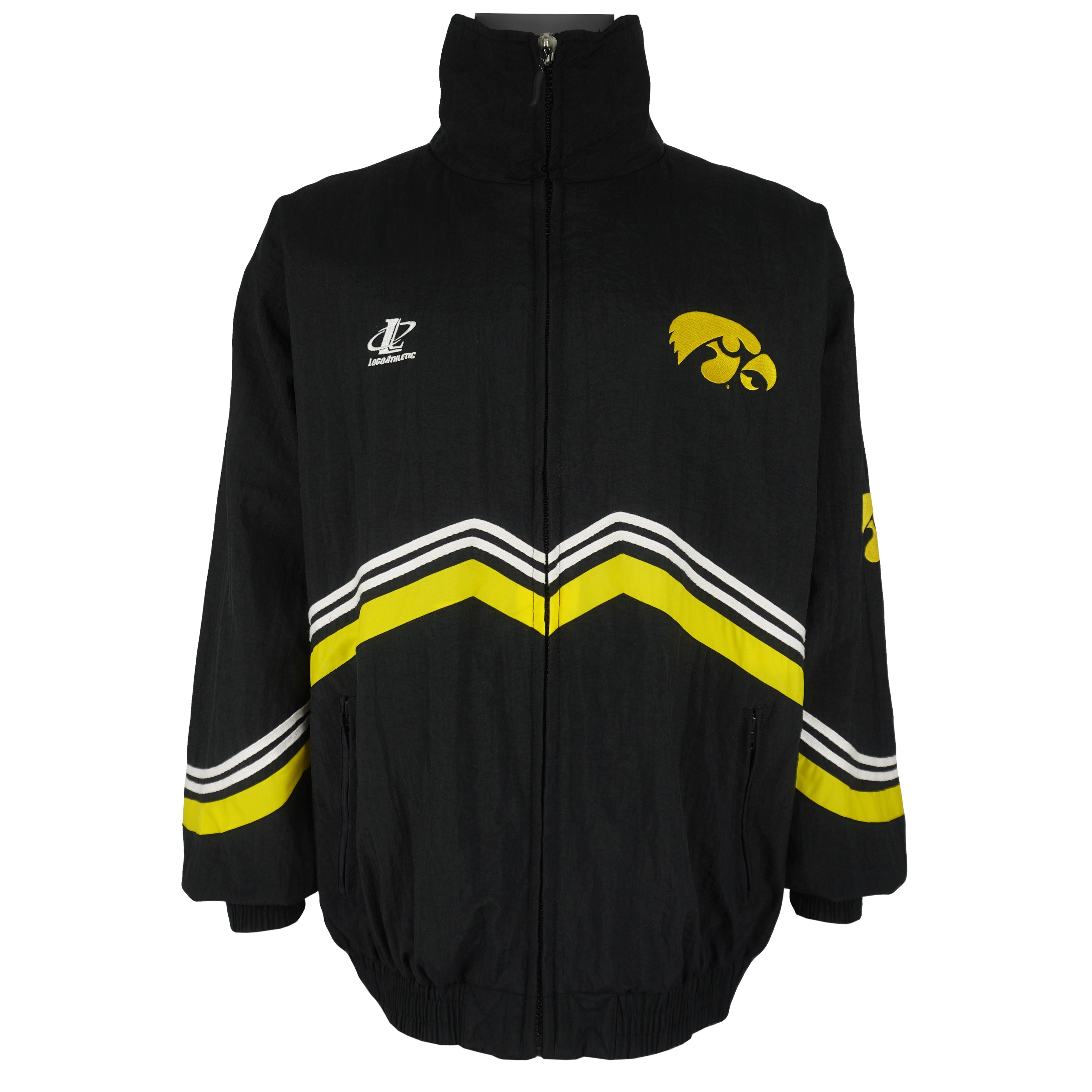NCAA (Logo Athletic) - Iowa Hawkeyes Windbreaker 1990s Large Vintage Retro