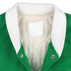 NBA (Spalding) - Boston Celtics Satin Puffer Jacket 1990s Large Vintage Retro Basketball