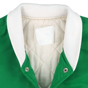 NBA (Spalding) - Boston Celtics Satin Puffer Jacket 1990s Large Vintage Retro Basketball