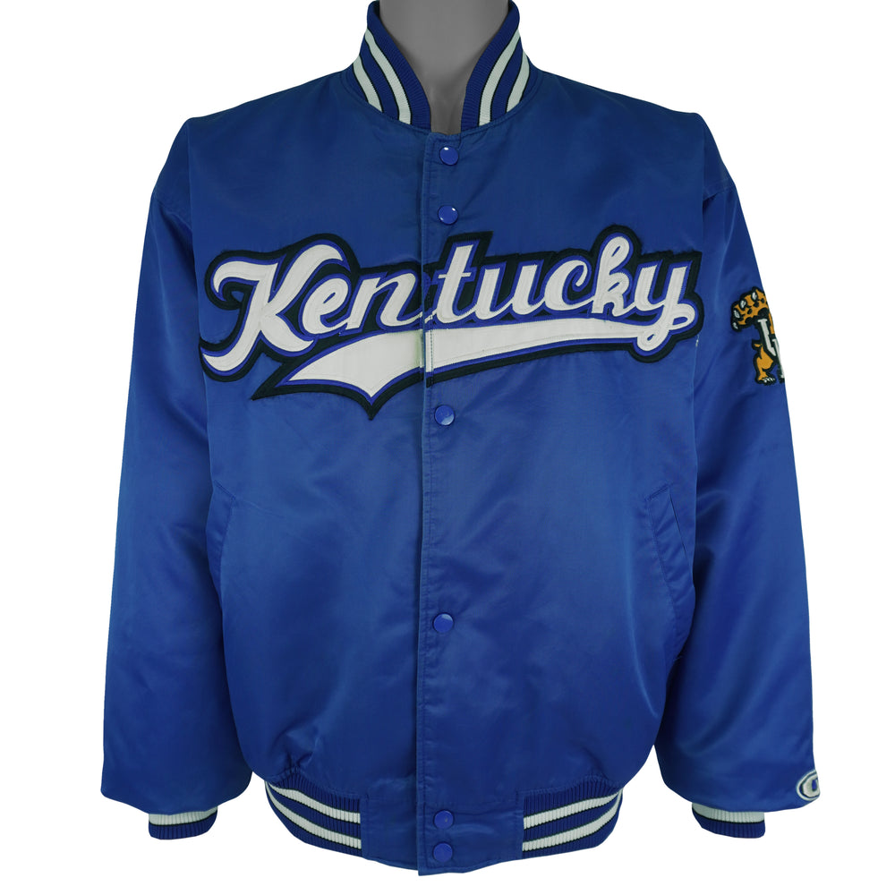 NCAA (Colosseum) - Kentucky Wildcats Satin Jacket 1990s Medium Vintage Retro