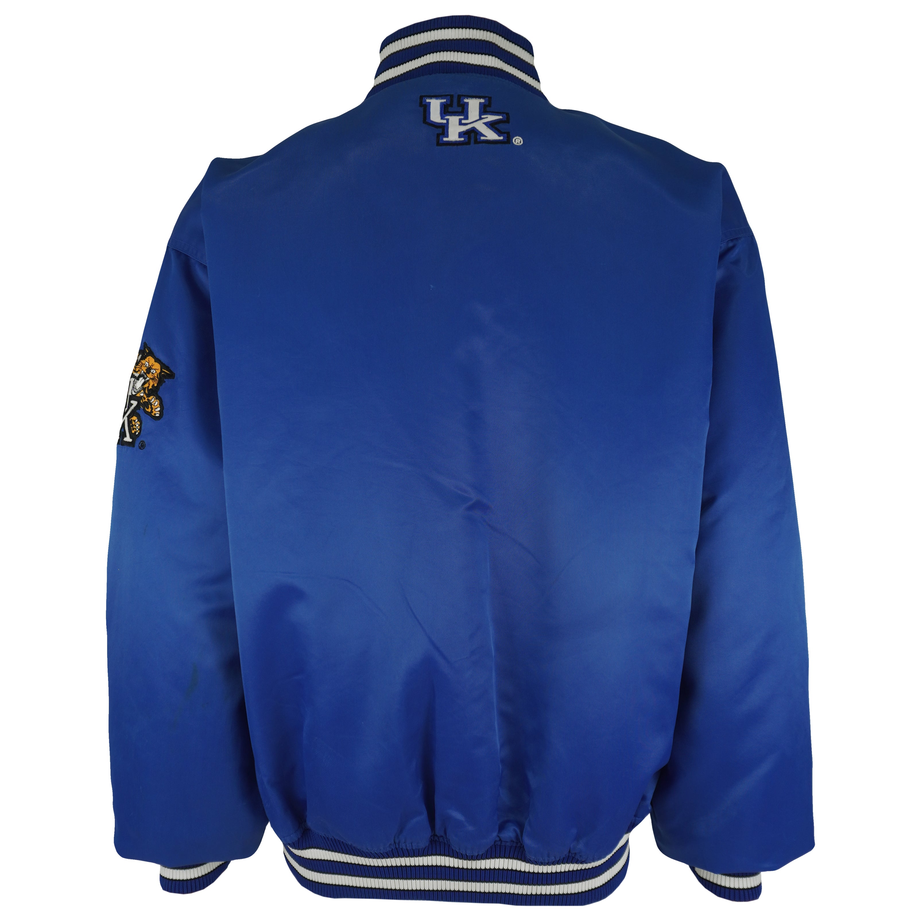 NCAA (Colosseum) - Kentucky Wildcats Satin Jacket 1990s Medium Vintage Retro