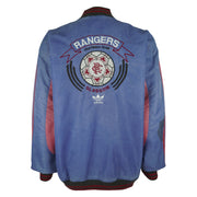 Adidas - Rangers Football Club Embroidered Bomber Jacket 1990s Large Vintage Retro