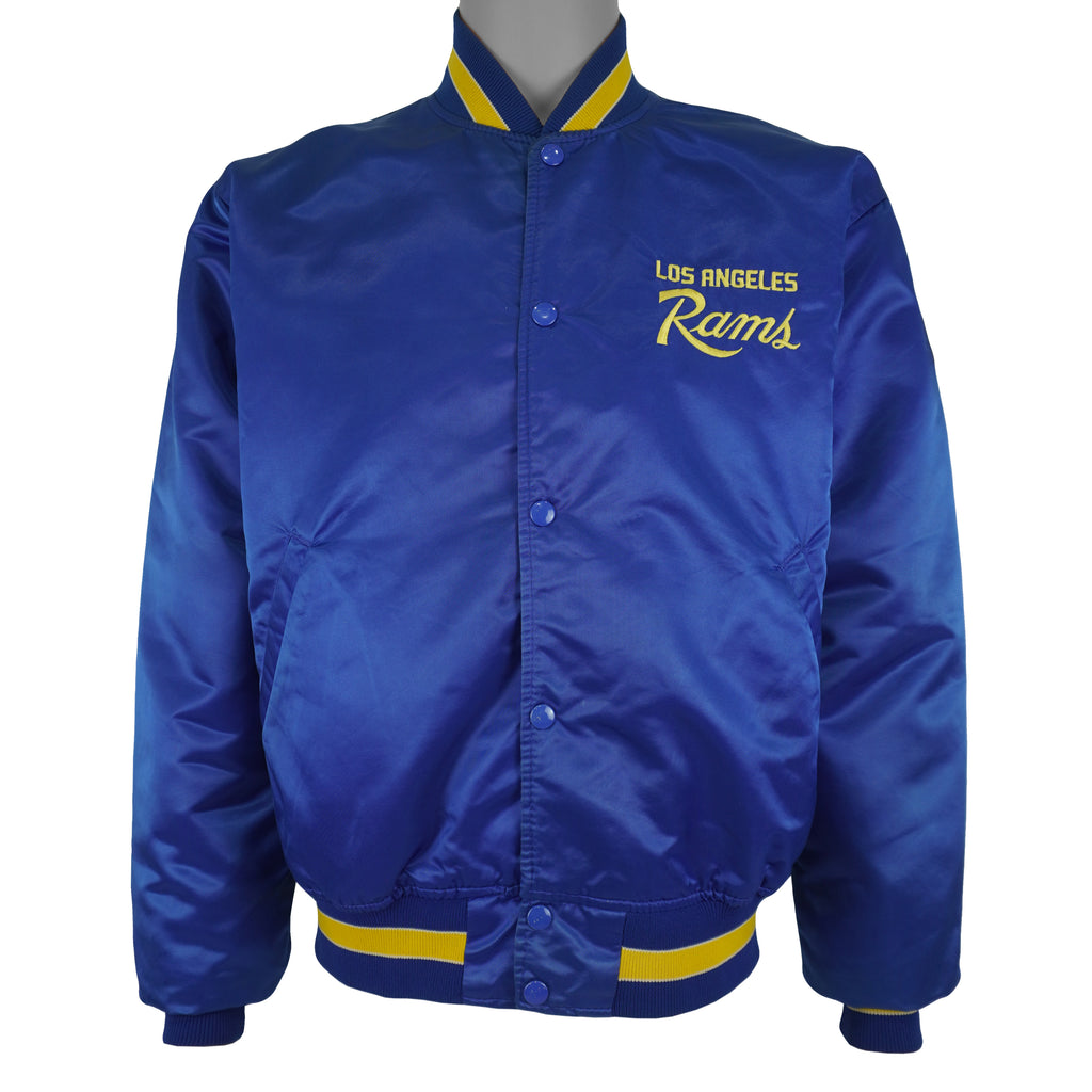 Starter (NFL) - Los Angeles Rams Button-Up Satin Jacket 1990s Large Vintage Retro Football
