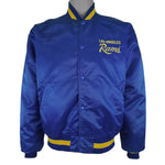 Starter (NFL) - Los Angeles Rams Button-Up Satin Jacket 1990s Large