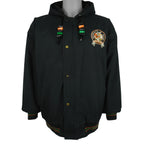 Starter (NCAA) - Miami Hurricanes Hooded Puffer Jacket 1990s Medium Vintage Retro