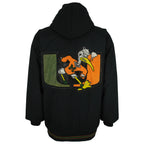 Starter (NCAA) - Miami Hurricanes Hooded Puffer Jacket 1990s Medium Vintage Retro