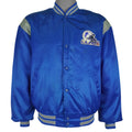 NFL - Blue Detroit Lions Satin Jacket 1990s Medium Vintage Retro Football