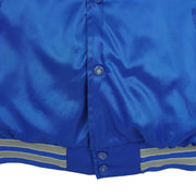 NFL - Blue Detroit Lions Satin Jacket 1990s Medium Vintage Retro Football
