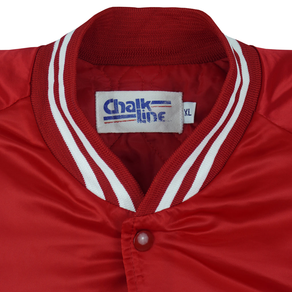 NCAA (Chalk Line) - Indiana Hoosiers Satin Jacket 1990s X-Large Vintage Retro