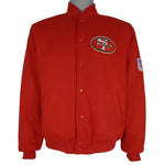 NFL (East Point) - San Francisco 49ers Button-Up Fleece Jacket 1990s Large Vintage Retro Football