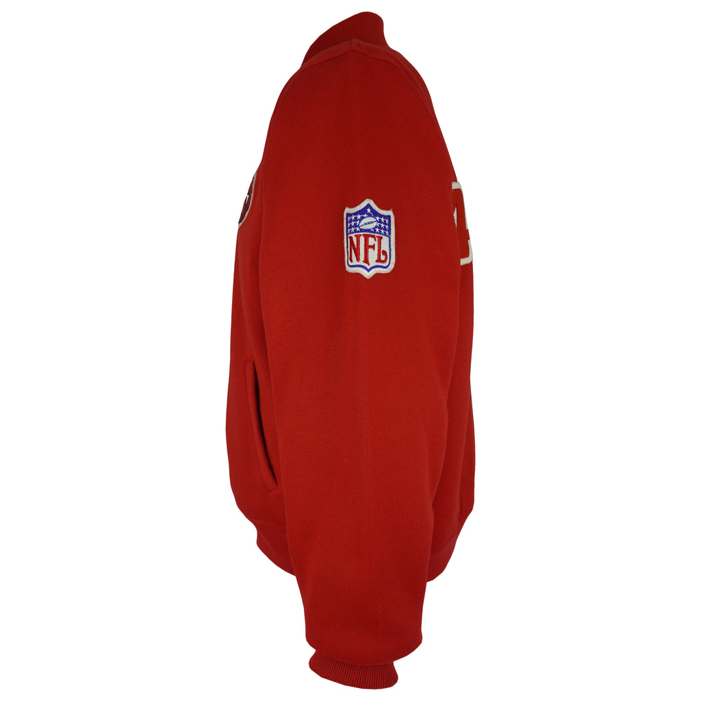 NFL (East Point) - San Francisco 49ers Button-Up Fleece Jacket 1990s Large Vintage Retro Football