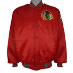 NHL (Chalk Line) - Chicago Blackhawks Satin Jacket 1990s X-Large