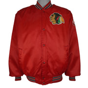 NHL (Chalk Line) - Chicago Blackhawks Satin Jacket 1990s X-Large