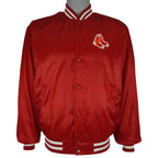 MLB (Swingster) - Boston Red Sox Satin Jacket 1990s Large Vintage Retro Baseball