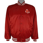 MLB (Swingster) - Boston Red Sox Satin Jacket 1990s Large Vintage Retro Baseball