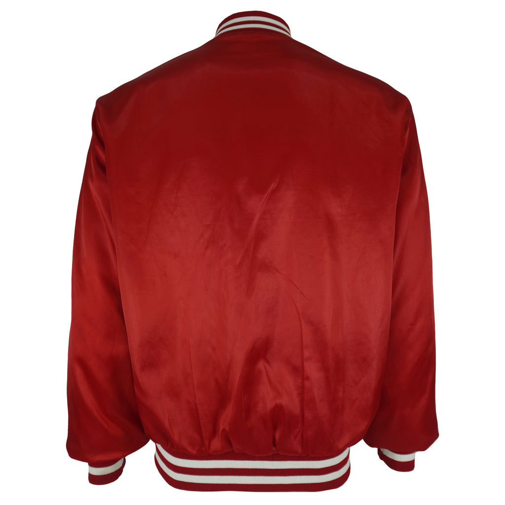 MLB (Swingster) - Boston Red Sox Satin Jacket 1990s Large Vintage Retro Baseball
