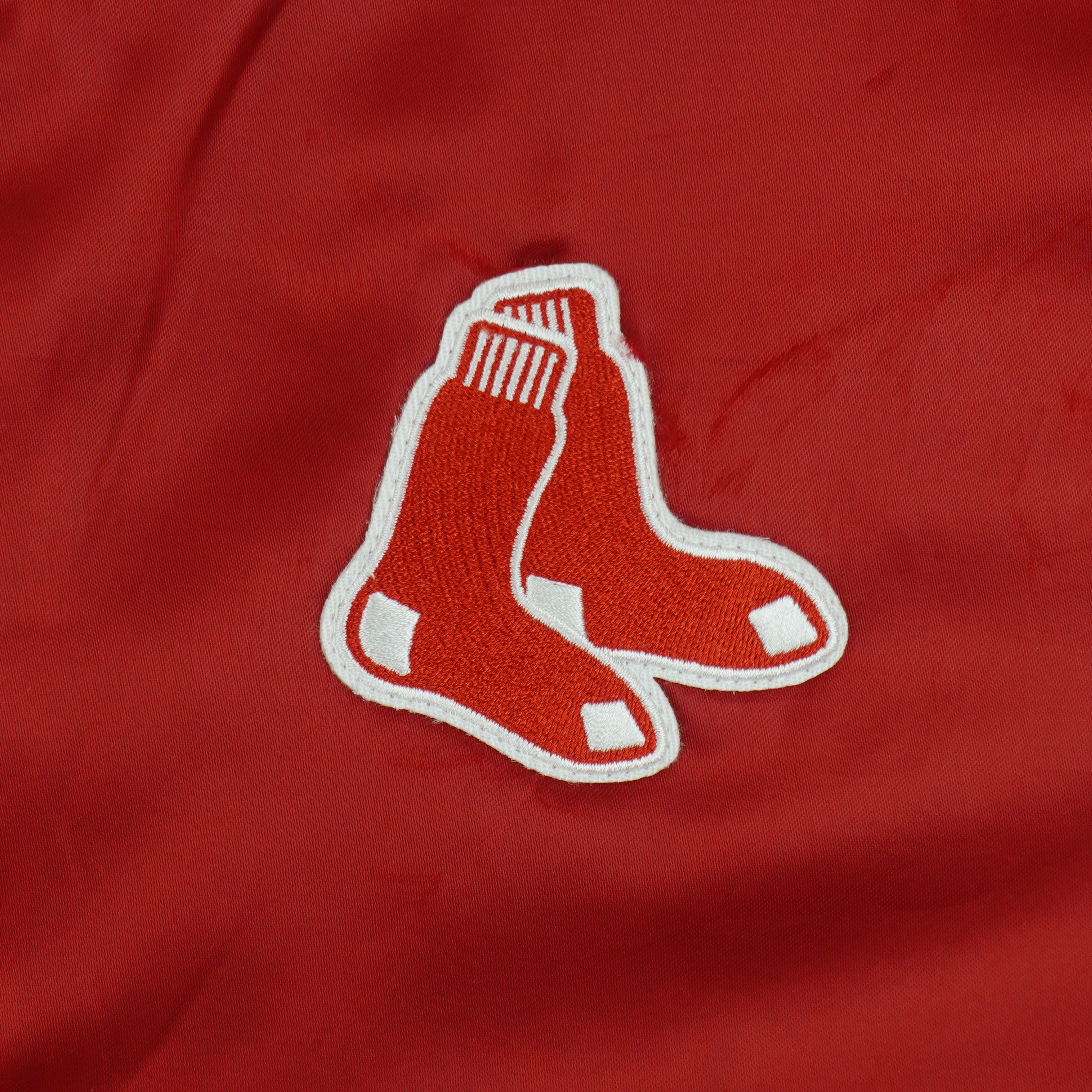 MLB (Swingster) - Boston Red Sox Satin Jacket 1990s Large Vintage Retro Baseball