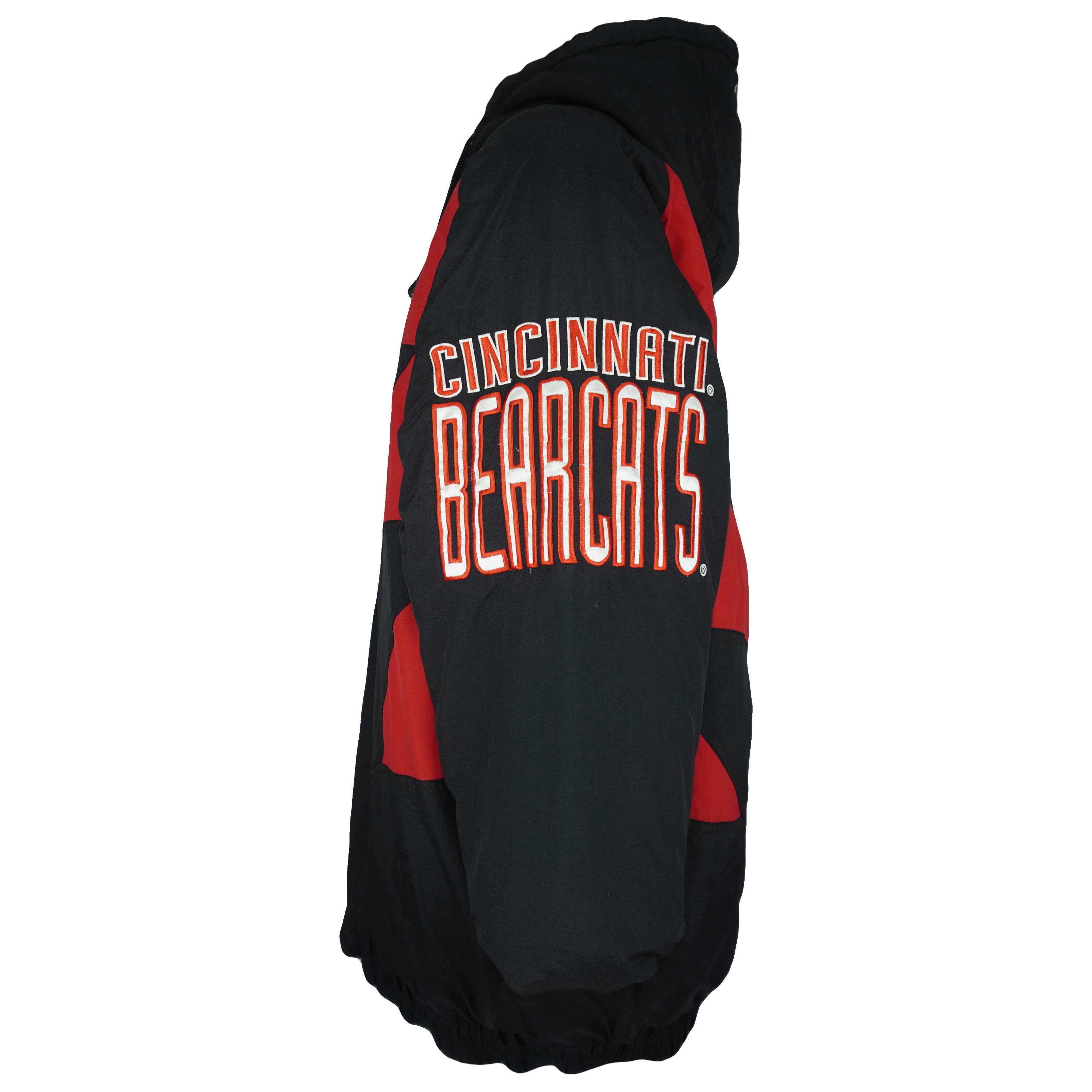 NCAA (Logo Athletic) - Cincinnati Bearcats Hooded Puffer Jacket 1990s X-Large Vintage Retro