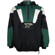 Starter (NHL) - Dallas Stars 1/4 Zip Puffer Jacket 1990s X-Large Vintage Retro Hockey