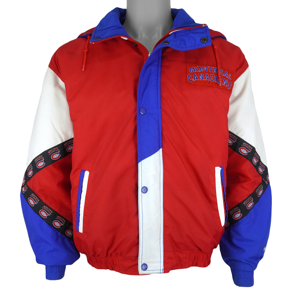 NHL - Montreal Canadiens Puffer Jacket 1990s Medium Vintage Retro Hockey