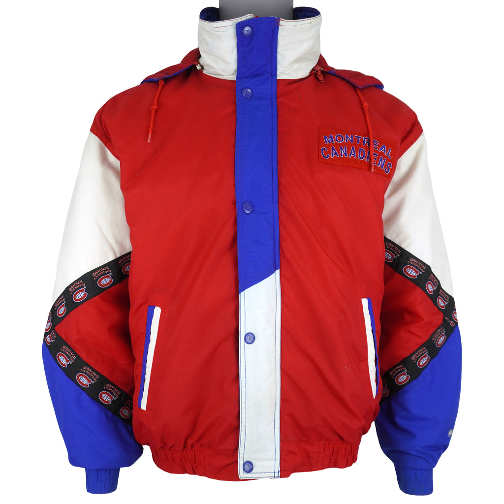NHL - Montreal Canadiens Puffer Jacket 1990s Medium Vintage Retro Hockey