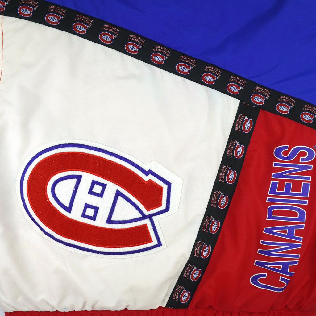NHL - Montreal Canadiens Puffer Jacket 1990s Medium Vintage Retro Hockey