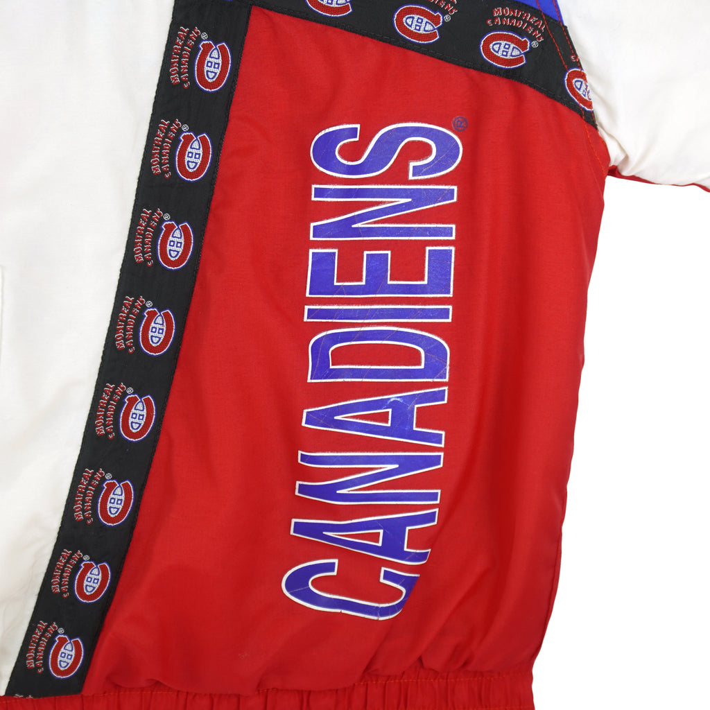 NHL - Montreal Canadiens Puffer Jacket 1990s Medium Vintage Retro Hockey