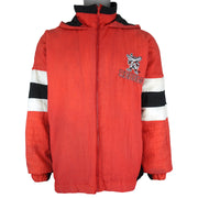 NCAA (Prime Ticket) - UNLV Runnin Rebels Hooded Puffer Jacket 1990s Large Vintage Retro