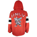 NCAA (Prime Ticket) - UNLV Runnin Rebels Hooded Puffer Jacket 1990s Large Vintage Retro