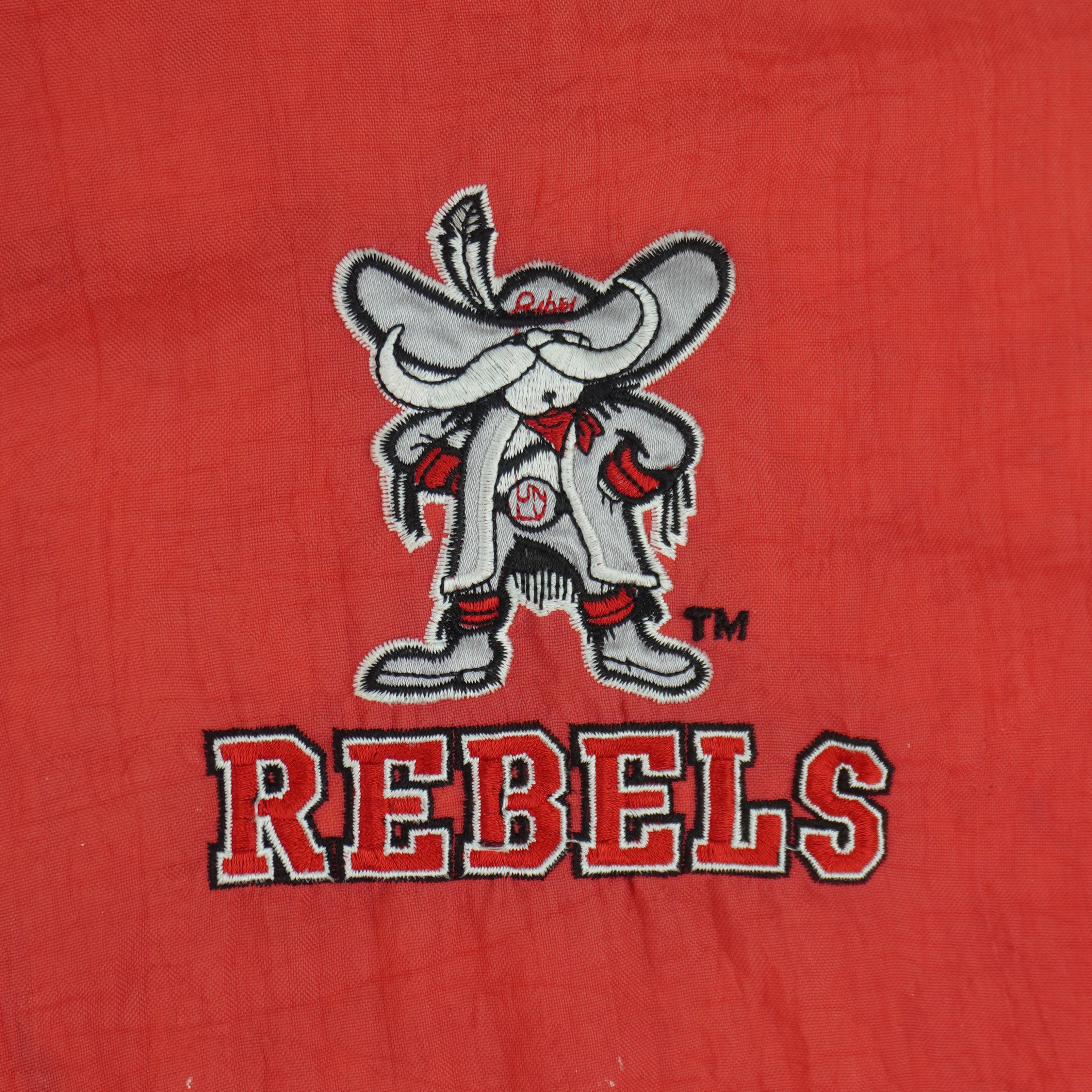 NCAA (Prime Ticket) - UNLV Runnin Rebels Hooded Puffer Jacket 1990s Large Vintage Retro