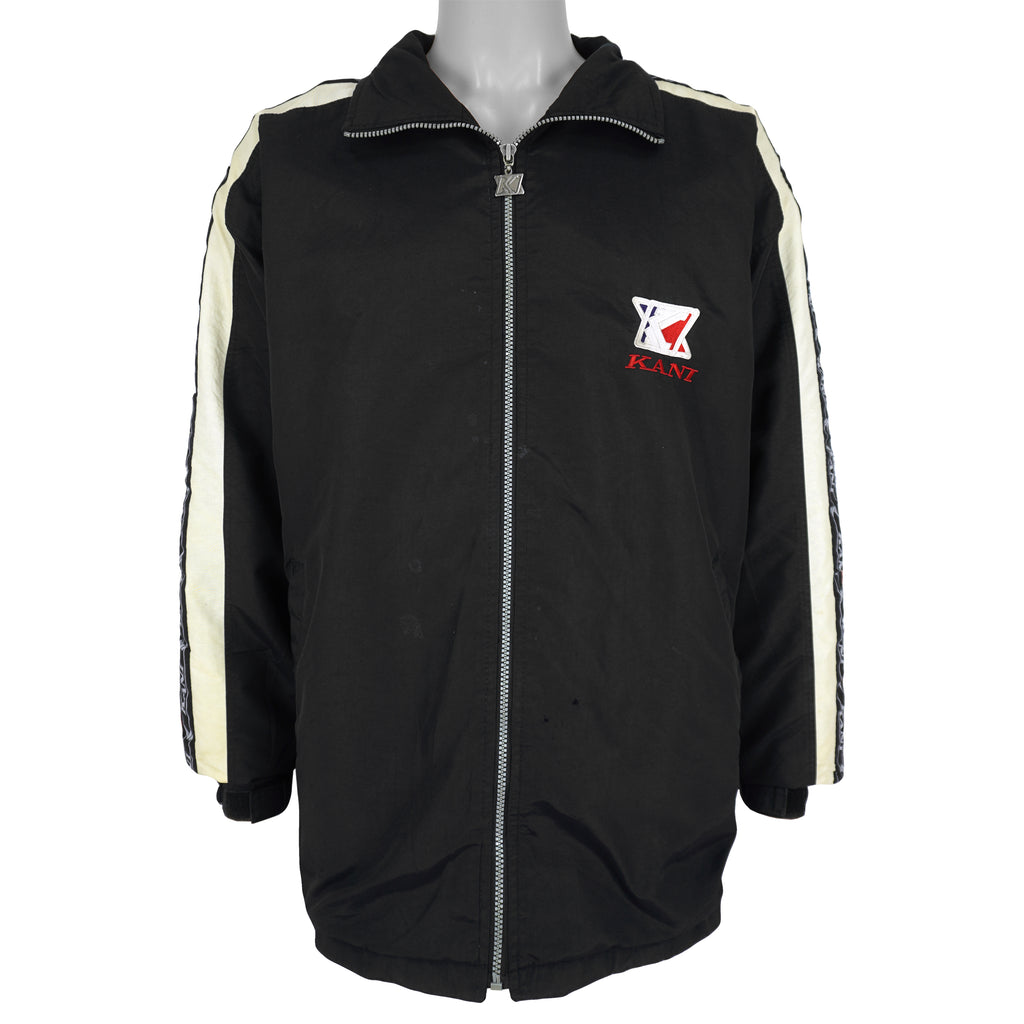 Karl Kani - Black Big Logo Windbreaker 1990s X-Large Vintage Retro