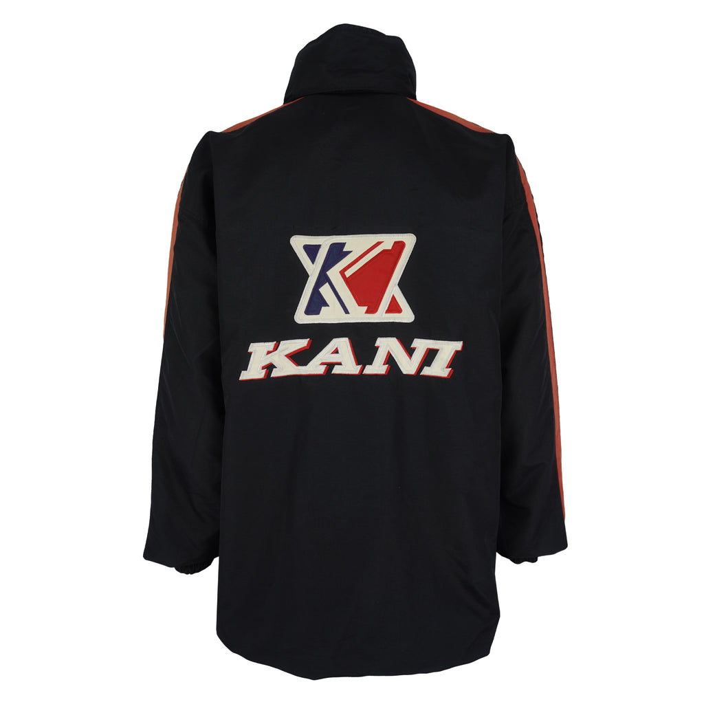 Karl Kani - Black Big Logo Windbreaker 1990s X-Large Vintage Retro