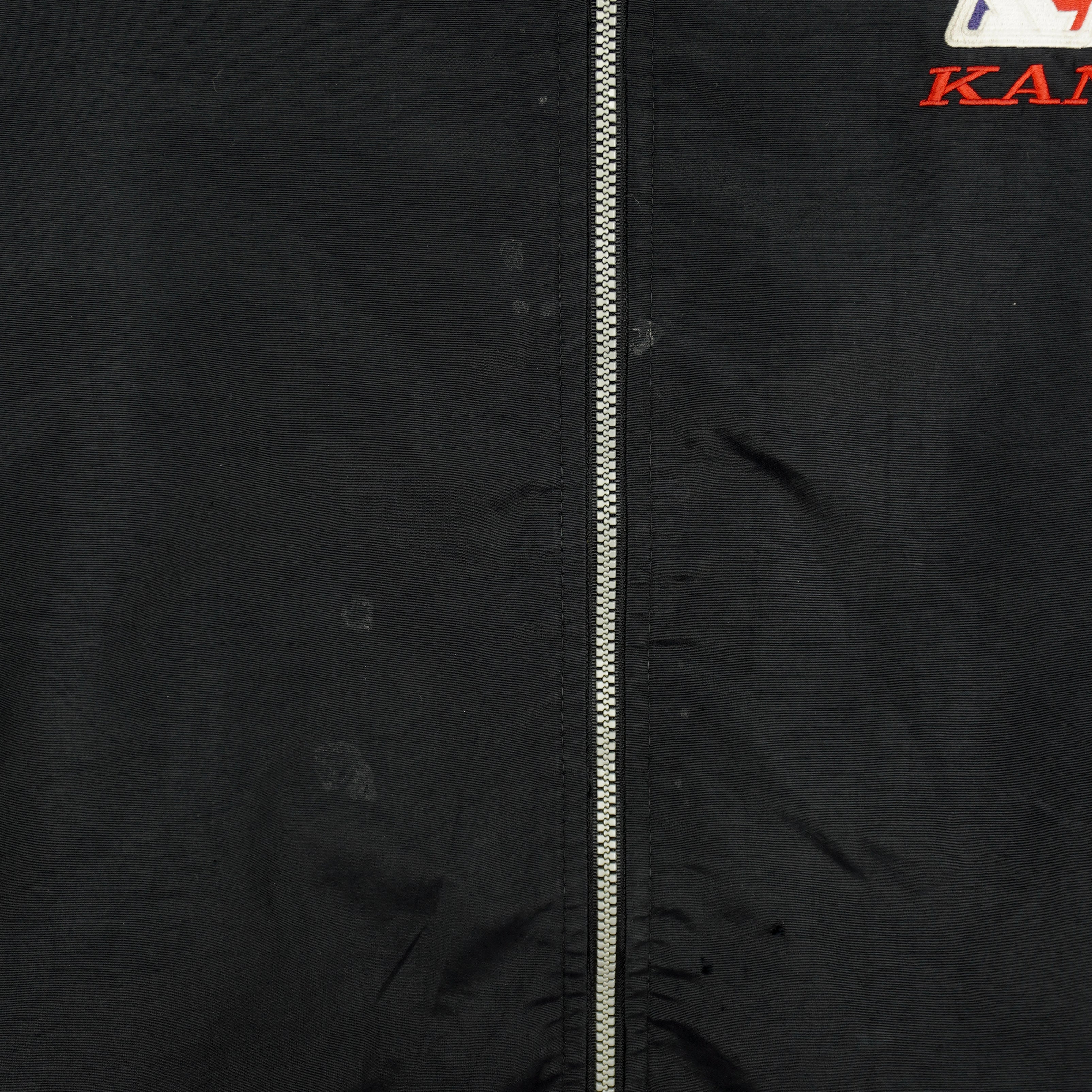 Karl Kani - Black Big Logo Windbreaker 1990s X-Large Vintage Retro
