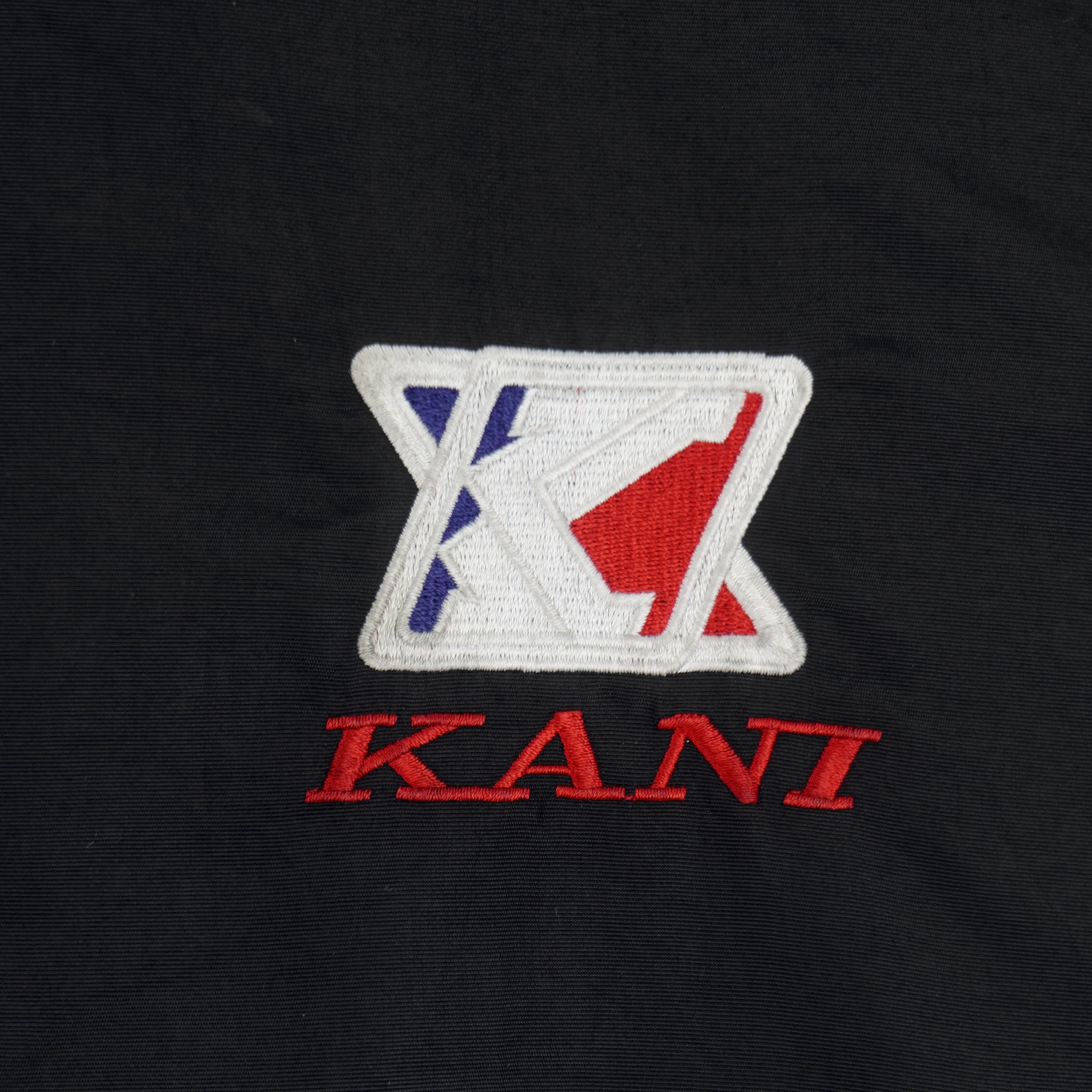 Karl Kani - Black Big Logo Windbreaker 1990s X-Large Vintage Retro