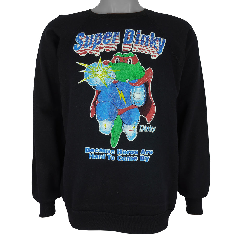 Vintage (Fleecewise) - Super Dinky Crew Neck Sweatshirt 1990s Medium Vintage Retro
