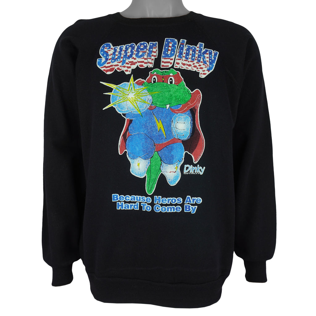 Vintage (Fleecewise) - Super Dinky Crew Neck Sweatshirt 1990s Medium Vintage Retro