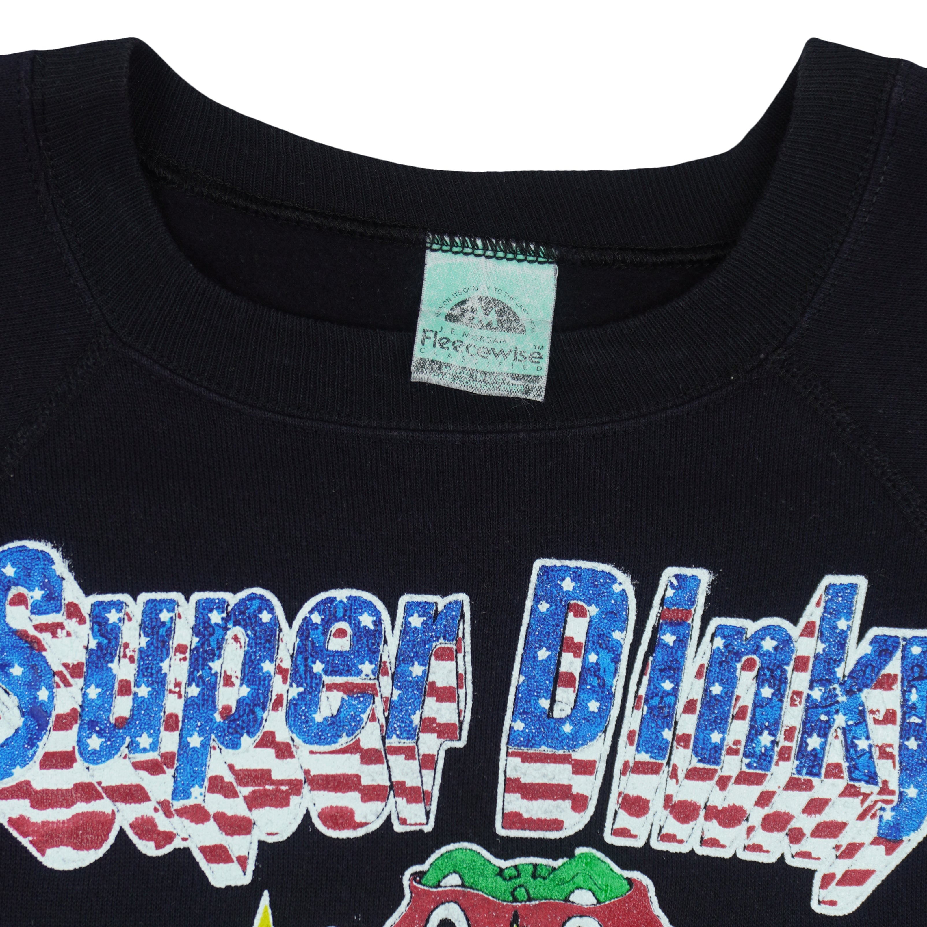 Vintage (Fleecewise) - Super Dinky Crew Neck Sweatshirt 1990s Medium Vintage Retro