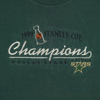 NHL (Lee) - Dallas Stars Stanley Cup Champions Embroidered T-Shirt 1999 Large Vintage Retro Hockey