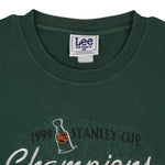 NHL (Lee) - Dallas Stars Stanley Cup Champions Embroidered T-Shirt 1999 Large Vintage Retro Hockey