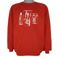 Vintage (Fruit Of The Loom) - Coca Cola Classic Crew Neck Sweatshirt 1990s X-Large Vintage Retro