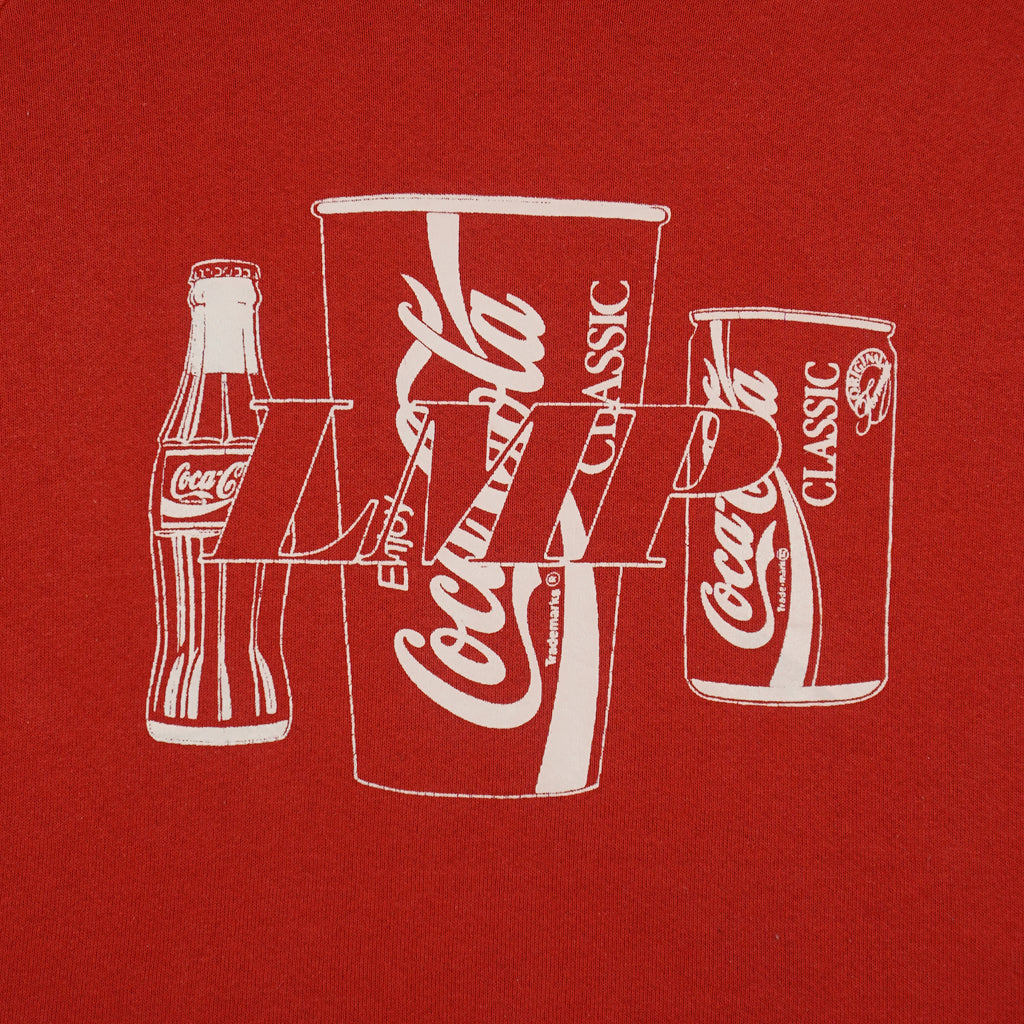 Vintage (Fruit Of The Loom) - Coca Cola Classic Crew Neck Sweatshirt 1990s X-Large Vintage Retro