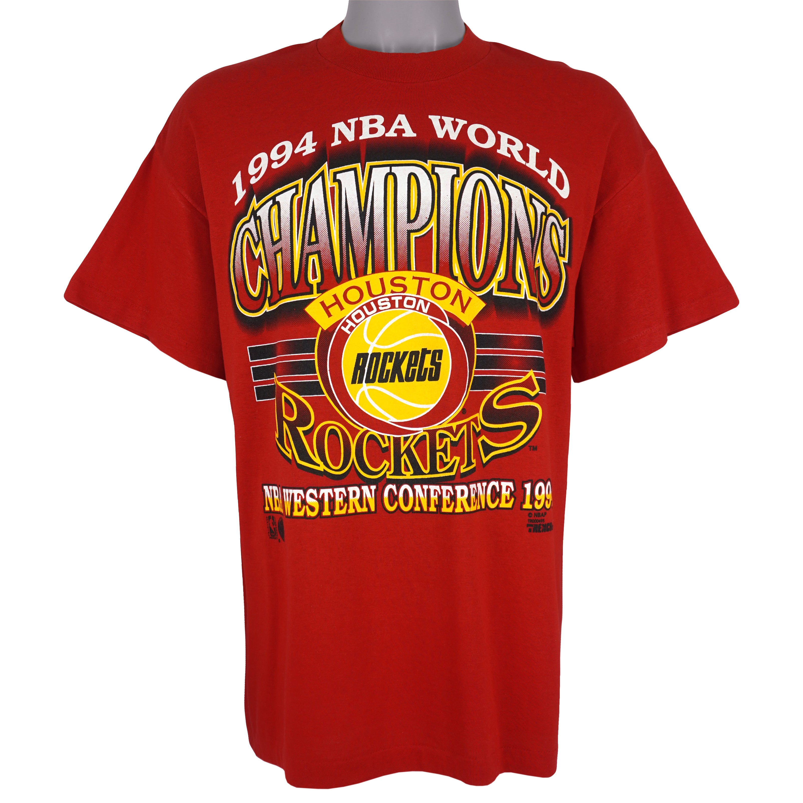 NBA (Spectator) - Houston Rockets World Champions T-Shirt 1994 X-Large Vintage Retro Basketball